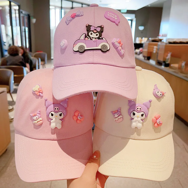 Шапка от солнца Sanrio для девочек милые кепки Hello Kitty милая шапка Kuromi летняя