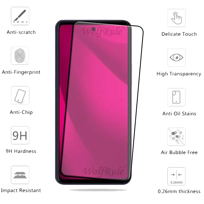 4 шт. для T-Mobile T Phone 2 Pro искусственное стекло полный клей 9H защита экрана