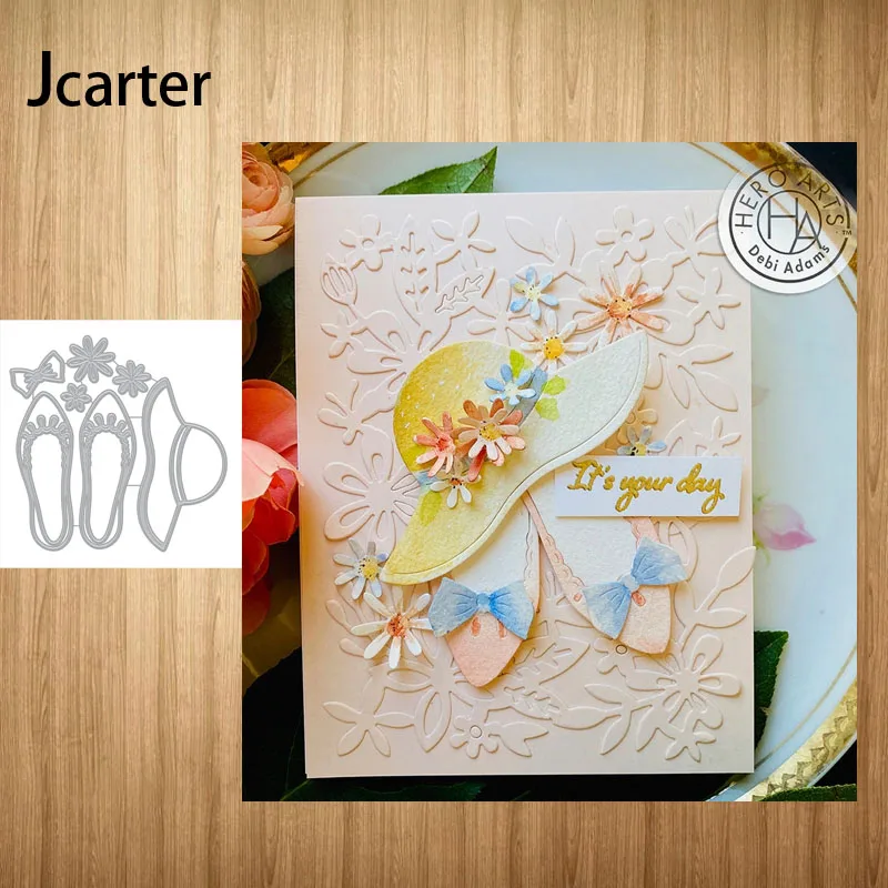 

2022 New Ladies Shoes Hat Frame Metal Cutting Dies Craft Handmade Knife Mould Blade Punch Stencils Dies Cut Scrapbooking Model