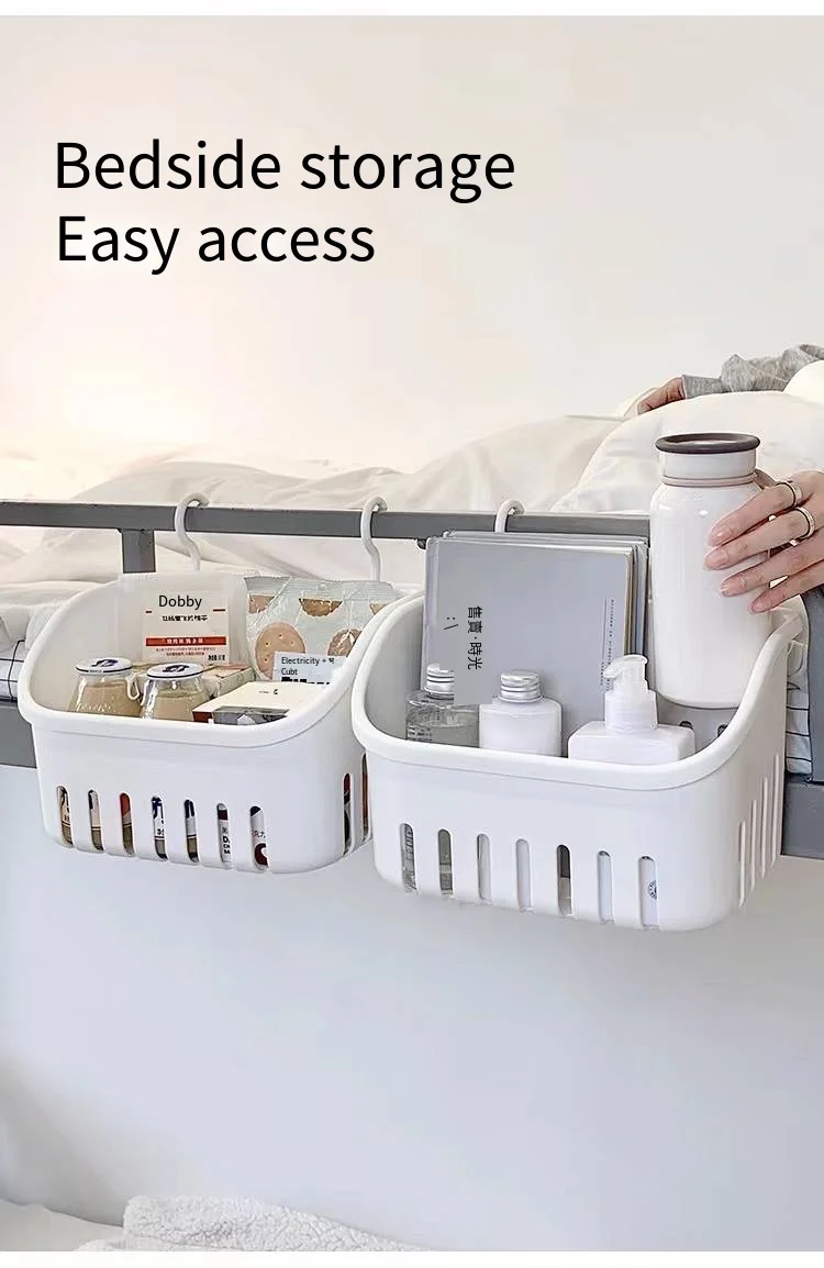 

Japanese hanging basket large size shelving Send hook, send back glue, can stick to hang