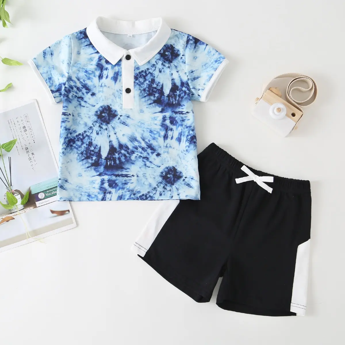

Wholesale Summer Kids Little Boy Suit Printed T-Shirt & Shorts Fashion Casual Sports Style New Soft Fabric