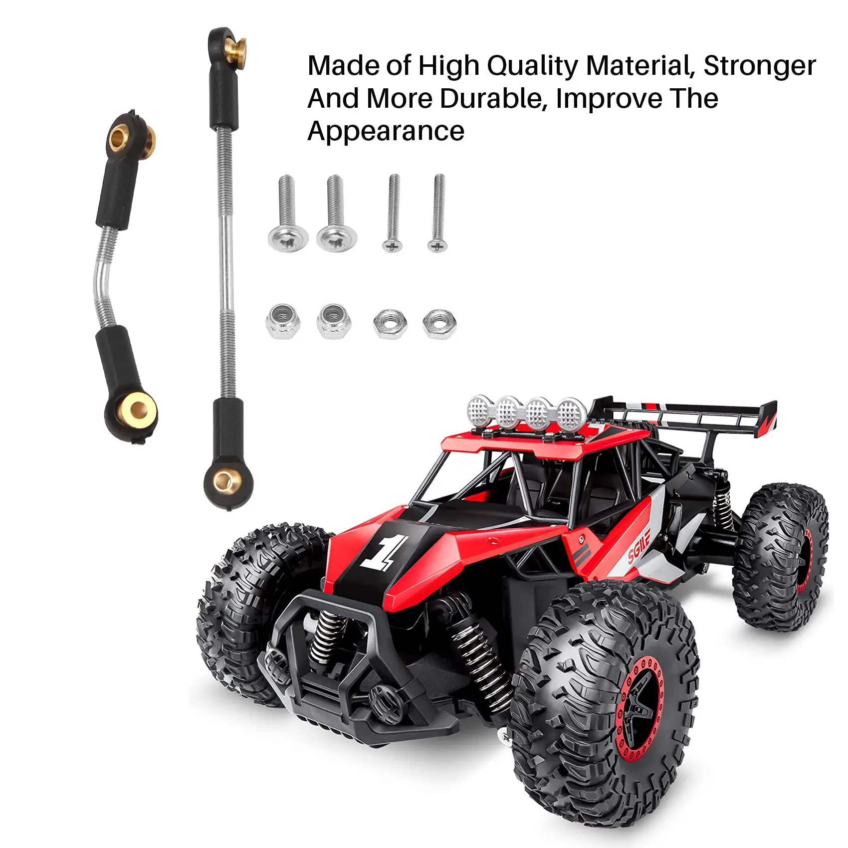 

1 Set Steering Pull Rod Servo Rod Upgrade Parts for MN D90 D96 D99 MN90 MN99S 1/12 RC Car Accessories