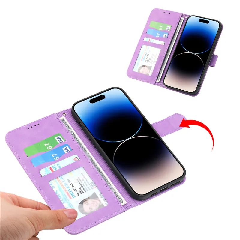 For Samsung Galaxy A13 (SM-A137) Leather Case on For Samsung A13 LTE M12 M13 M32 F42 F23 M23 5G Wallet Card Holder Stand Cover