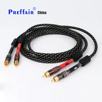 preffair l 4e6s hifi stereo rca cable stereo rca cable high performance premium hi fi audio 2rca to 2rca interconnect cable
