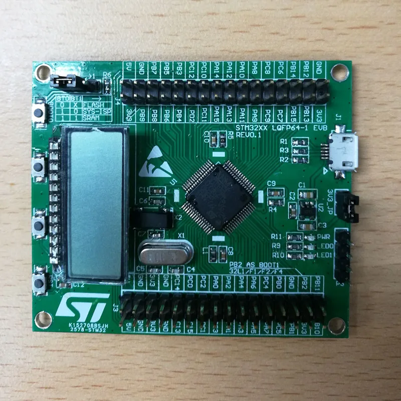 Фото STM32L073RZT6 Оценочная плата макетной платы малой мощности USBHID, сегментированный ЖК-дисплей, маршрутизаторы малой мощности №3