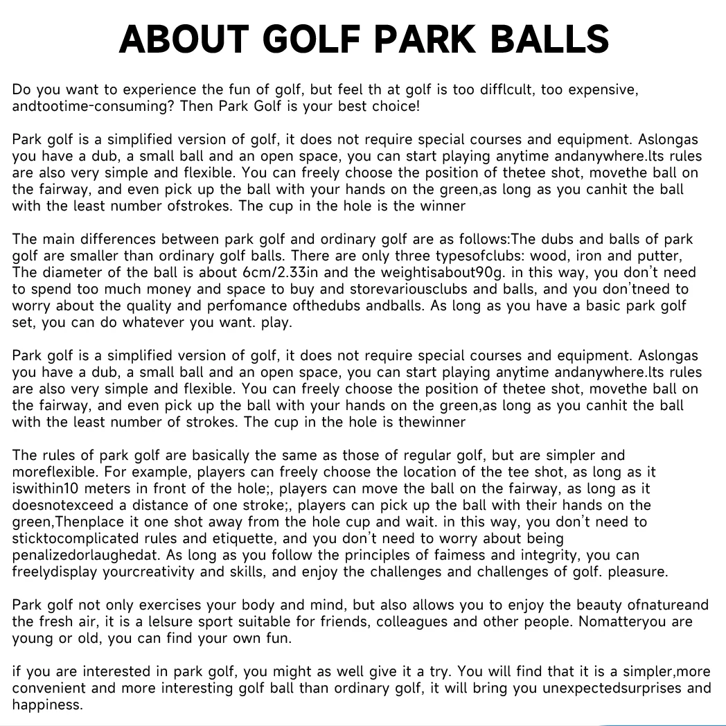 Caiton 3-слойные Парковые Мячи Для Гольфа 1 Шт. Эластичный Мяч Тренировок На Открытом