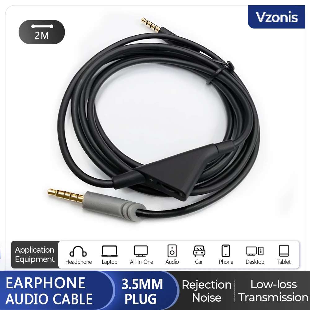 Кабель для обновления гарнитуры 3 5 мм игровая гарнитура аудиолиния с регулятором