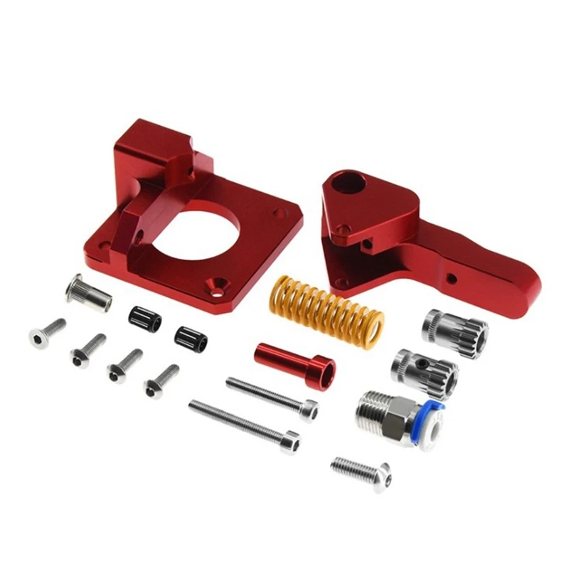 

Aluminum Upgrade Dual Gear Mk8 Extruder for Ender 3 CR10 CR-10S PRO 1.75Mm 3D Parts Drive Feed Double Pulley