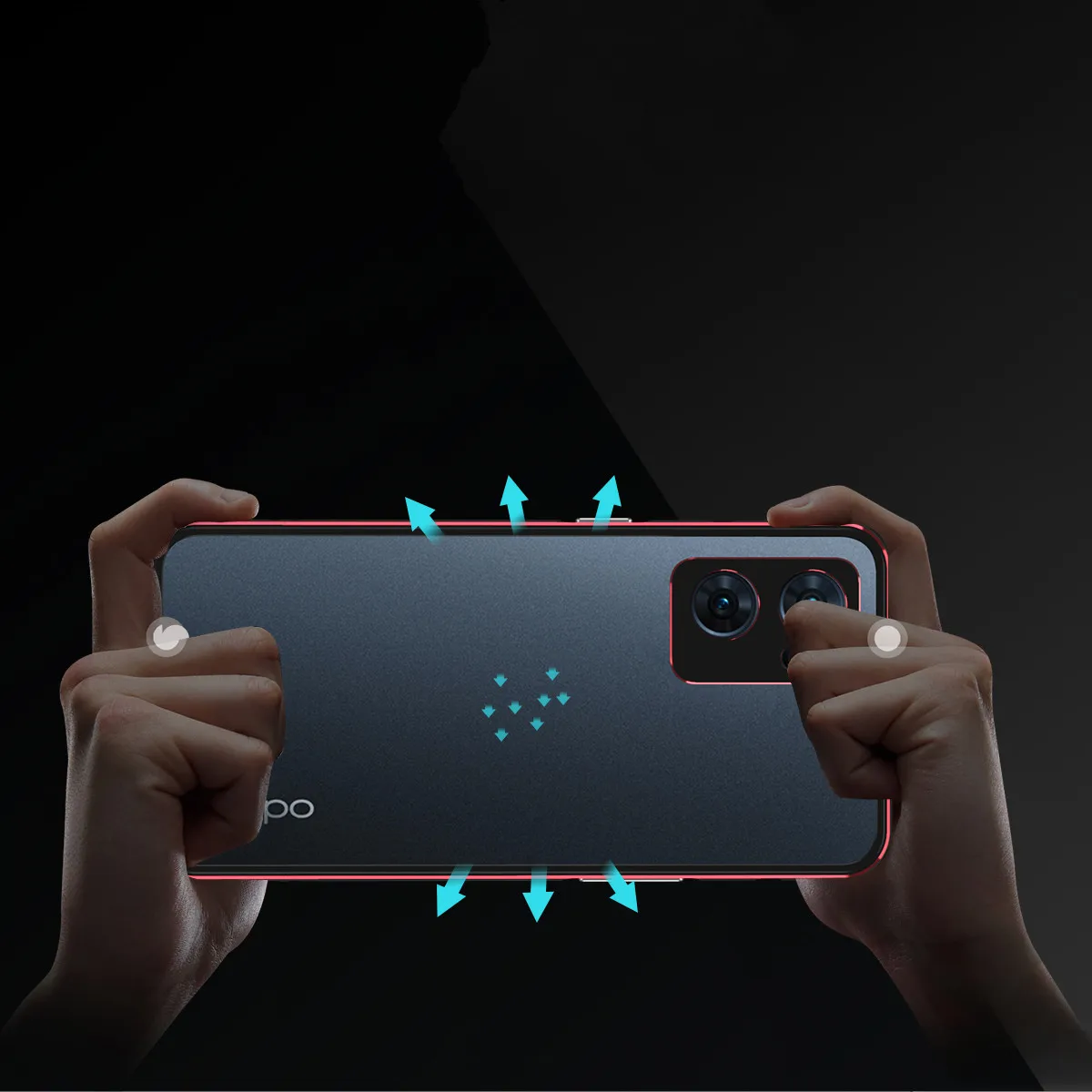 Bumper Case+Camera Protector For Oppo Reno 4 5 6 7 Pro Find X2 Metal Gaming Cover