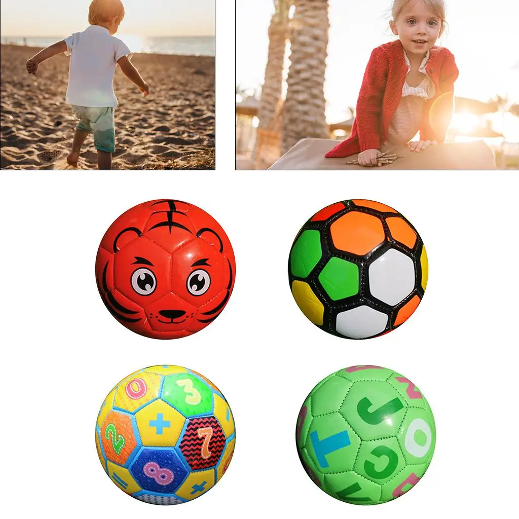 

Mini Soccer Ball Toddlers Bouncy Colorful Foam Ball Recreation 6" Toys