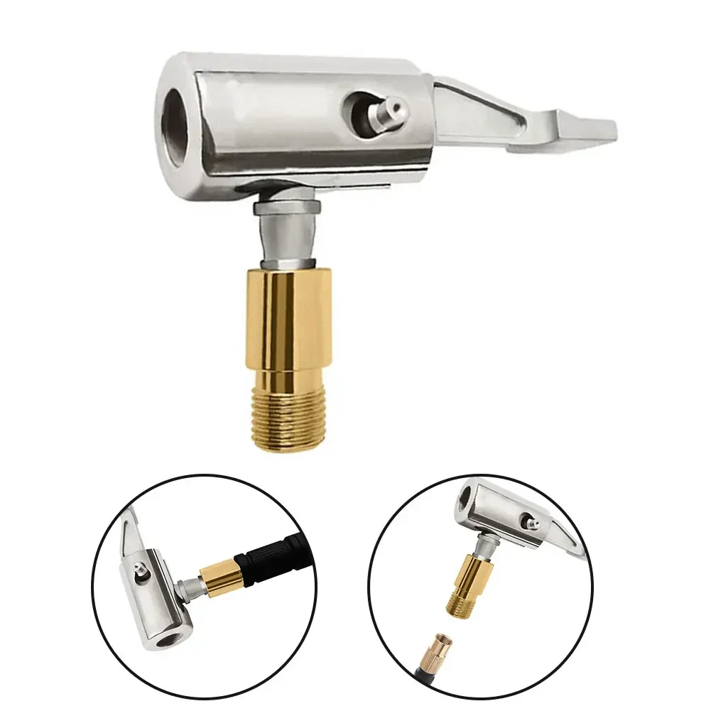 

Патрон воздушный FINDME для автомобильных шин, соединитель клапана насоса, зажим-переходник, латунный автомобильный колесный клапан для надувного насоса