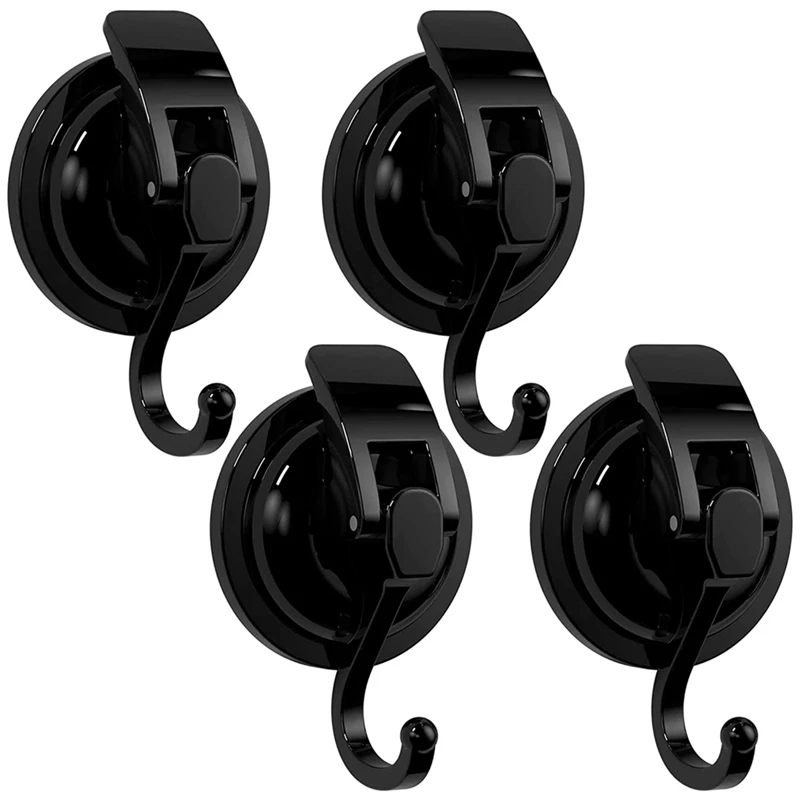 

Suction Cup Hooks, 4 Pack Heavy-Duty Suction Cup Hooks, Easy To Install And Removable