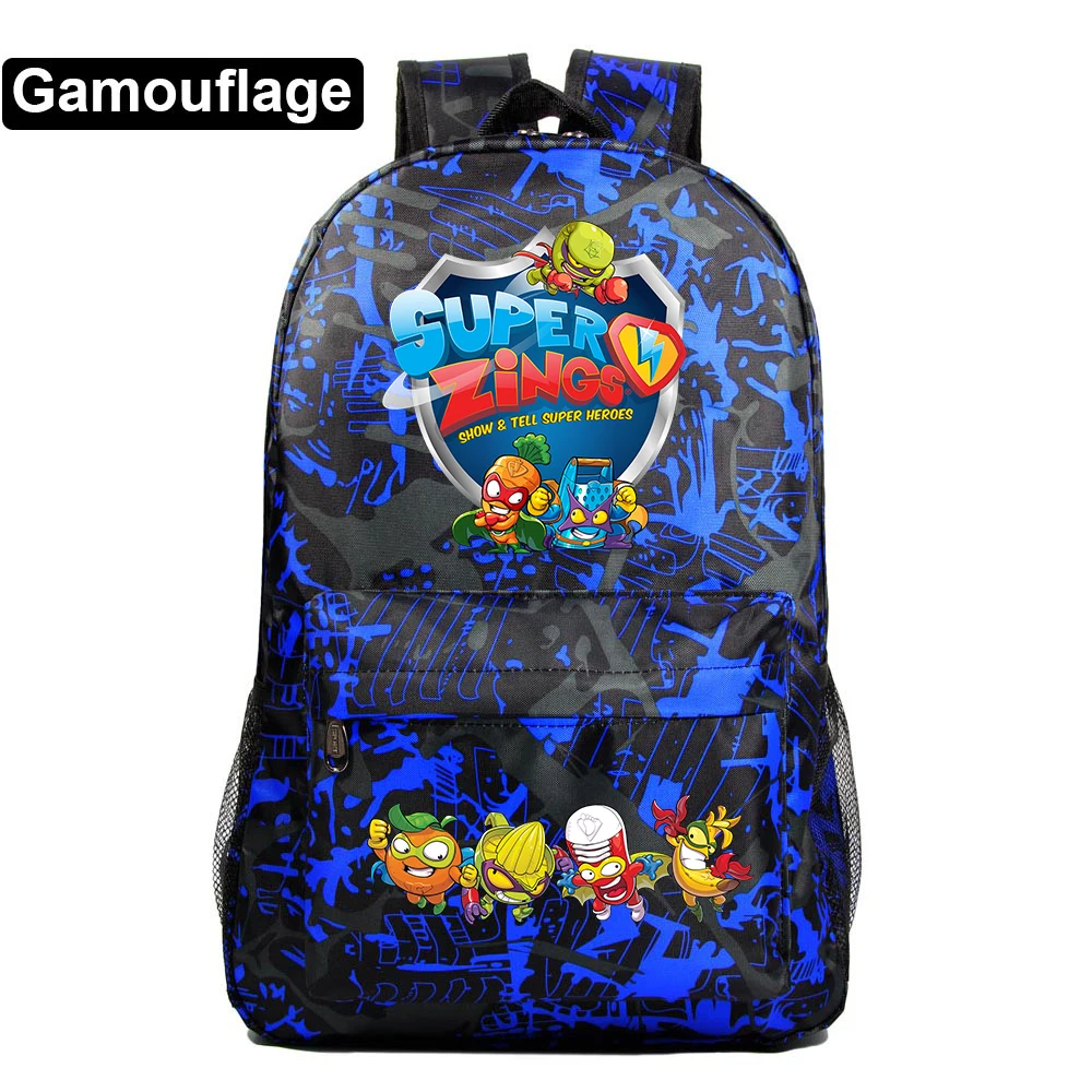Студенческий школьный рюкзак Super Zings для девочек и мальчиков Mochila крутой дорожный