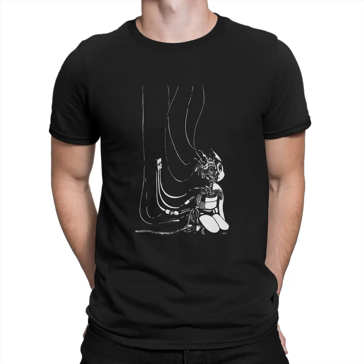 

Funny Robot Hero T-Shirt for Men Crewneck 100% Cotton T Shirt Astroboy Short Sleeve Tee Shirt New Arrival Clothing