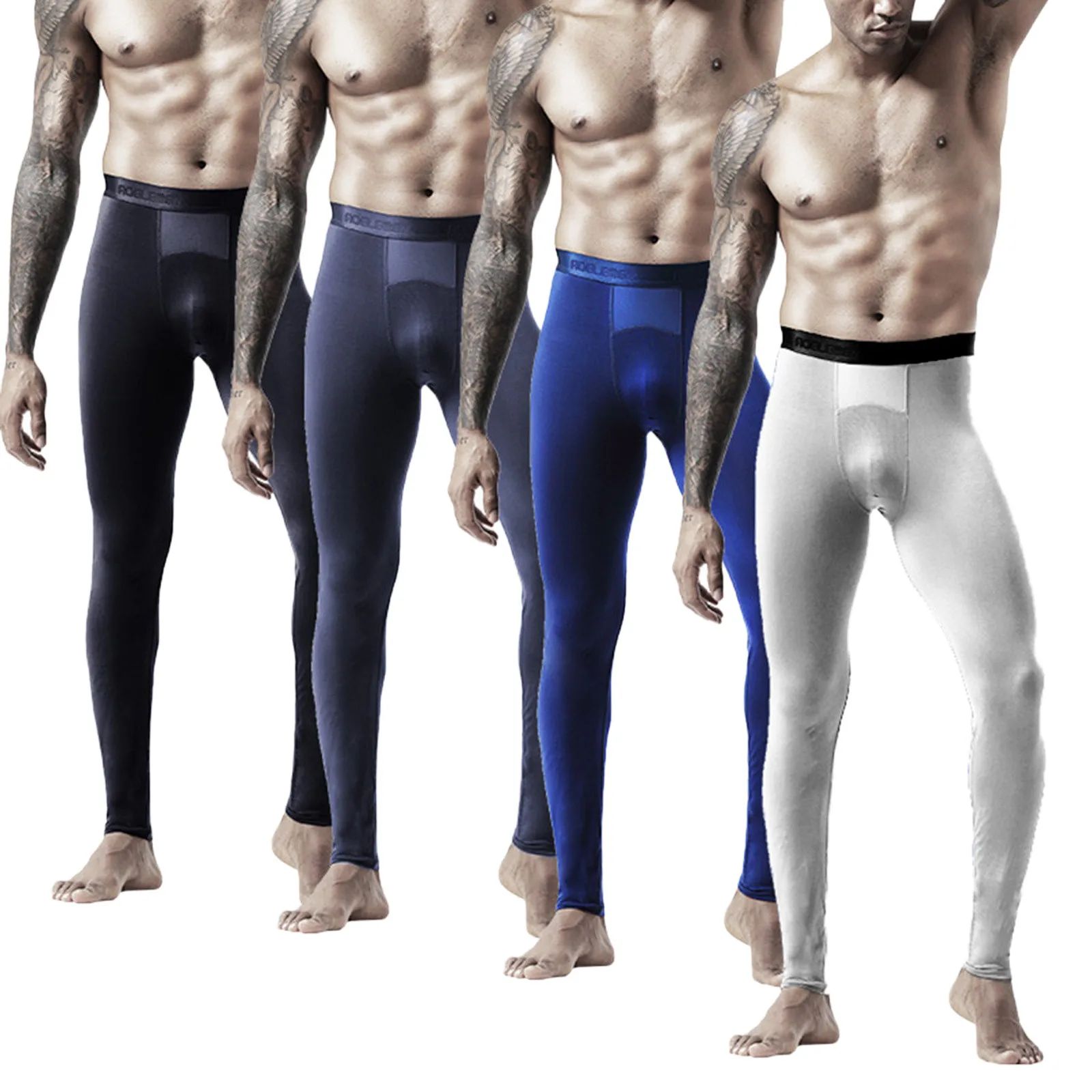 

Long Bag Elastic Slim Youth Men's Pants Separated Leggings Sexy Men's pants