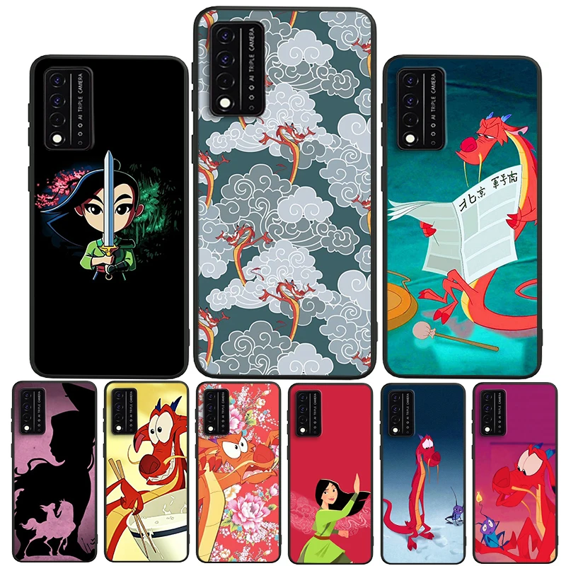 

Disney Mulan Animation For T-Mobile REVVL V+ 5G T-Mobile REVVL 4 4+ Black luxury Silicone Soft Funda Phone Capa Case