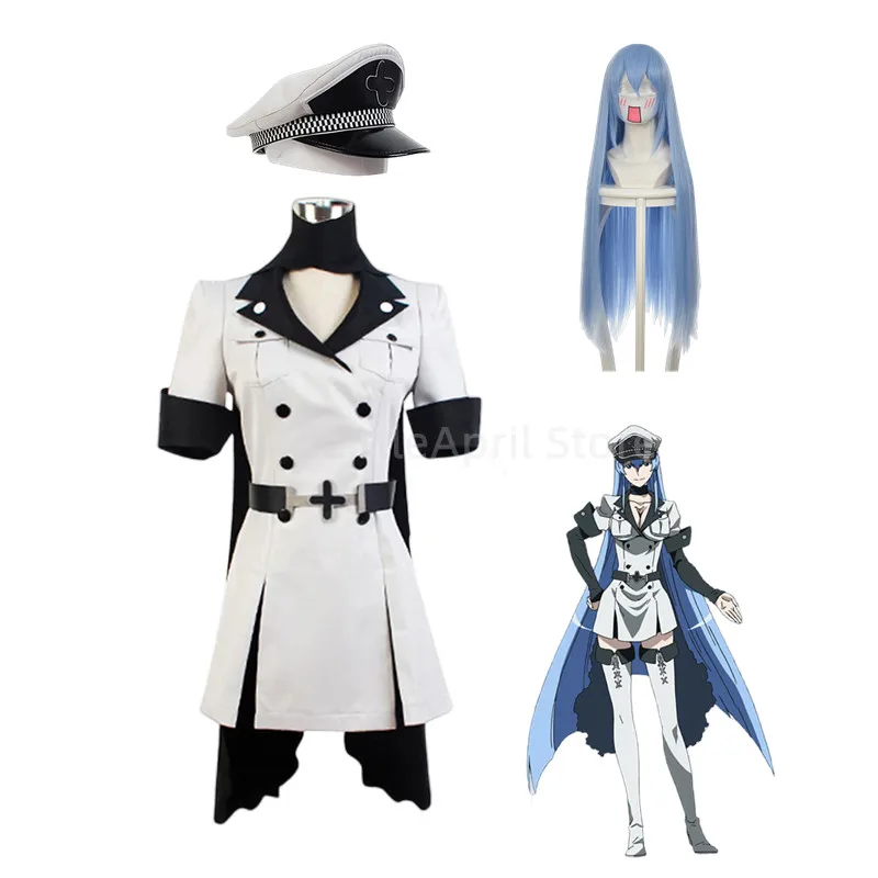 Аниме Косплей Акаме Ga KILL Esdeath Empire Общая Одежда полный комплект униформы костюм