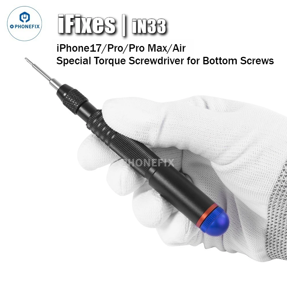 

IFixes IN33 новая специальная динамометрическая отвертка с 4IP-насадками для IPhone17/Pro/Pro Max/внешние винты для телефона, инструмент для ремонта и демонтажа