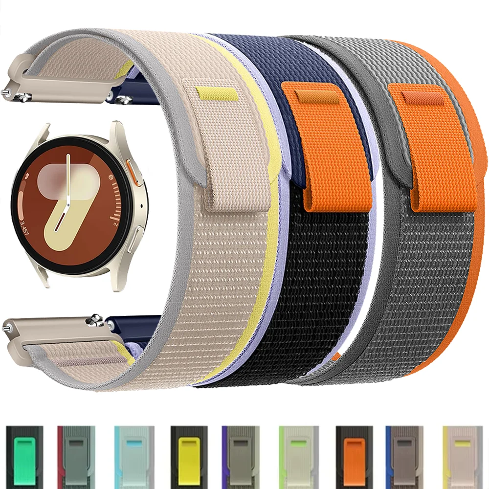 Ремешок 20 мм/22 мм для Samsung Galaxy Watch 7/FE/6/5/Pro/4 classic 40 мм-44 спортивный браслет-петля