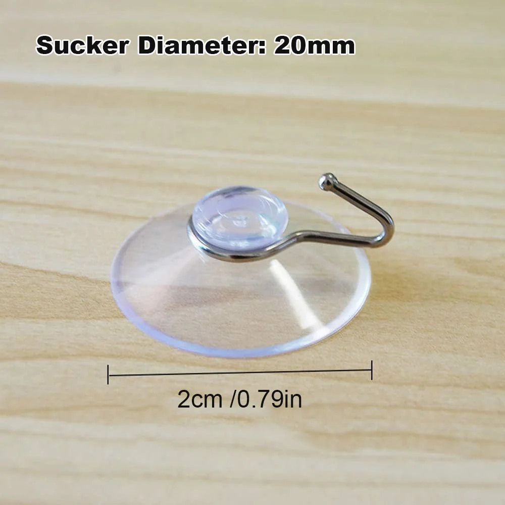 Прозрачные крючки на присоске 20/30/50 мм