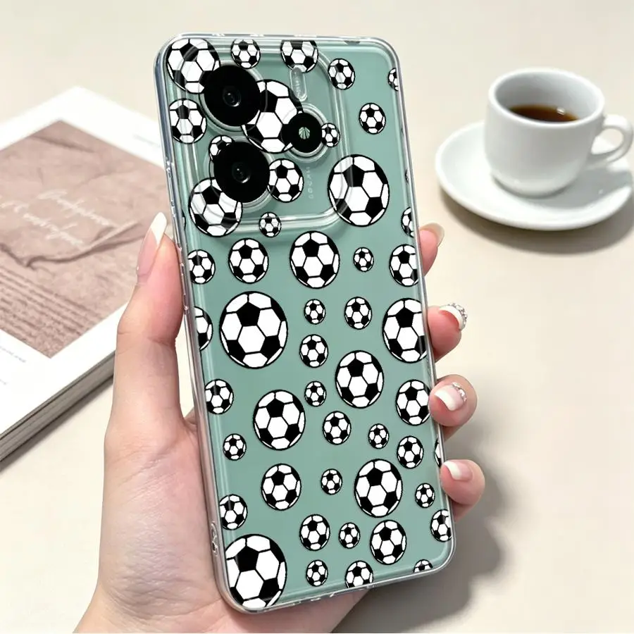 Фото Забавный футбольный чехол для Xiaomi Poco X3 Pro X3 NFC, мягкий чехол для телефона №1