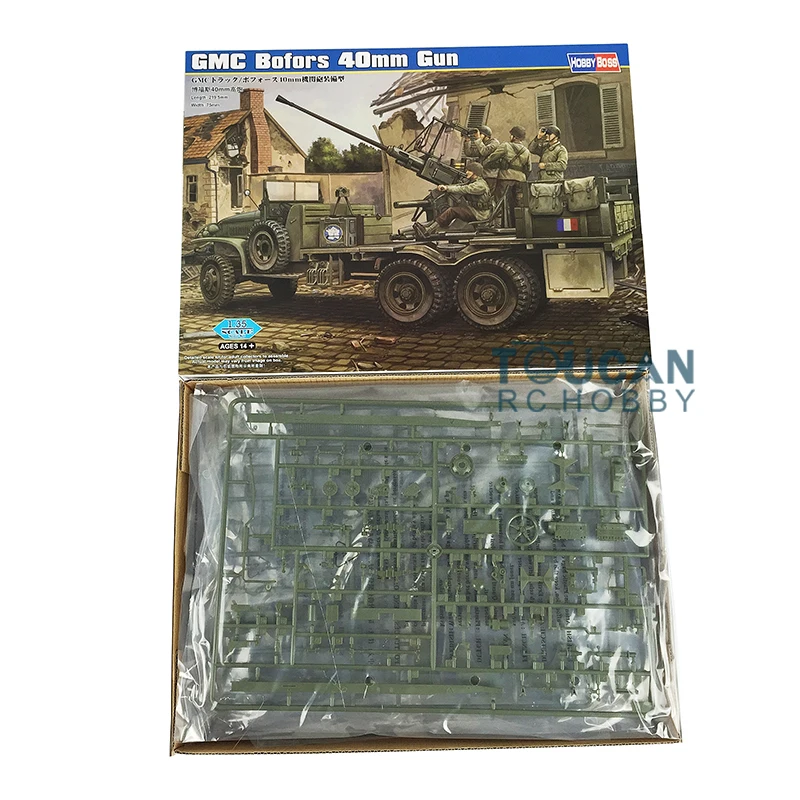 Фото Модель автомобиля Hobby Boss 1/35, Франция, бофоры, 40 мм, пластиковая модель №3