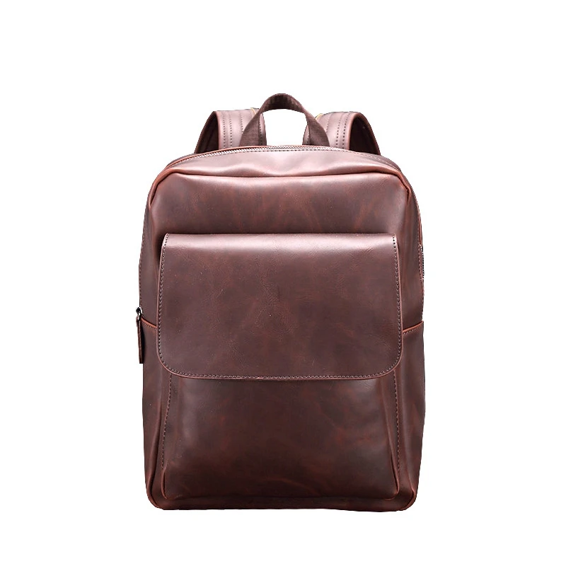 New Retro Leisure Computer Backpack Korean Style Fashion Student Bag Leisure Travel Bag Large Capacity Men's Backpack