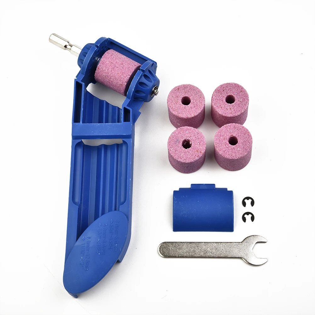 

Portable Drill Bit Sharpener Corundum Grinding Wheel Bit Tool Twist Drill Bit Sharpening Machine For Step Drill Accessories