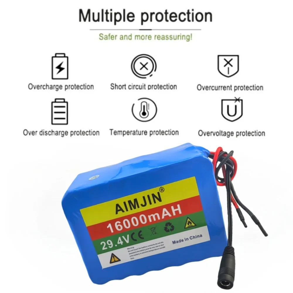 Литий-ионная перезаряжаемая батарея 29 4 в 16000 мАч