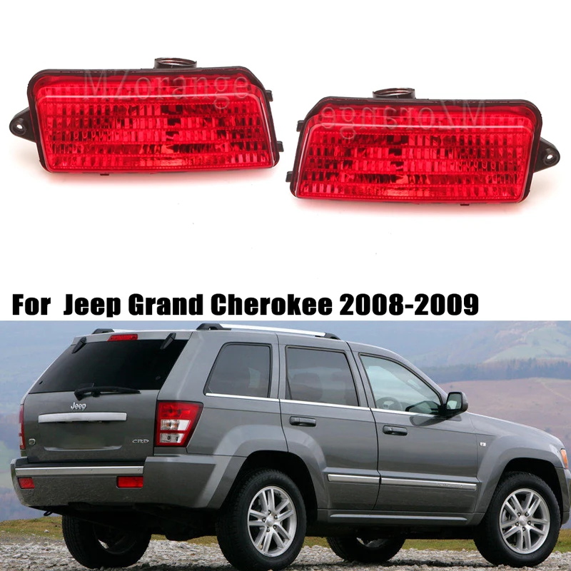 Задний бампер для Jeep Grand Cherokee 2006, 2007, 2008, 2009, 2010, предупреждающий отражатель заднего тормоза, автомобильный сигнальный Противотуманный Фонарь...