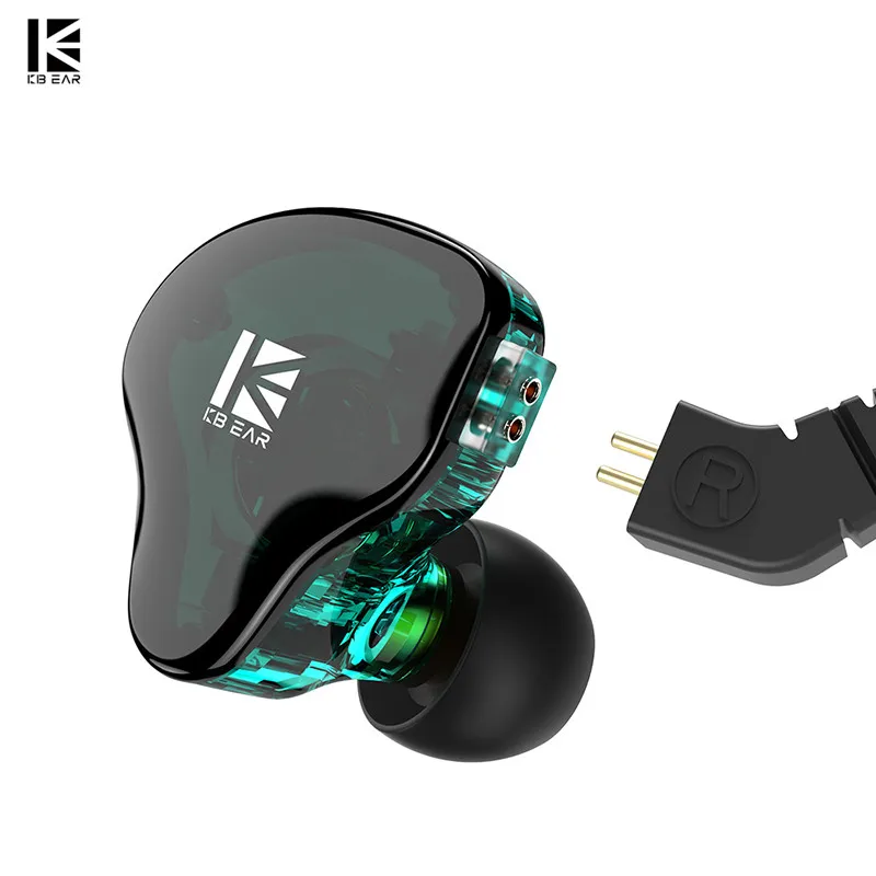 

KBEAR KS2 1BA+1DD In Ear Earphones HIFI Sprot Monitor Earbuds Running Game Headset with 2Pin 0.78mm Connector KBEAR KB04 TRI I3