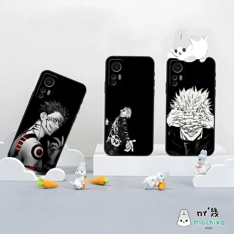 

Anime Jujutsu Kaisen Phone Case For Xiaomi 8 9 11 9T 12 13 11T 9SE 11i Lite Ultra Note10 Poco F3 M4 M3 X4 GT Pro Back Cover