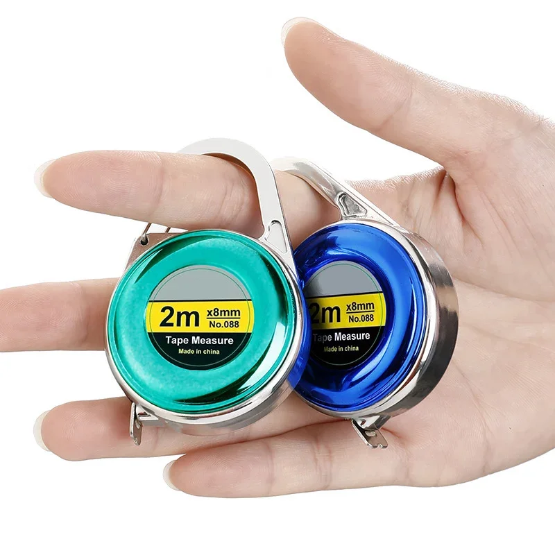2-метровая маленькая рулетка мини-брелок линейки многофункциональные со