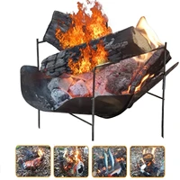 stainless steel barbecue camping stove cooking rack foldable outdoor picnic gear wood stove camping