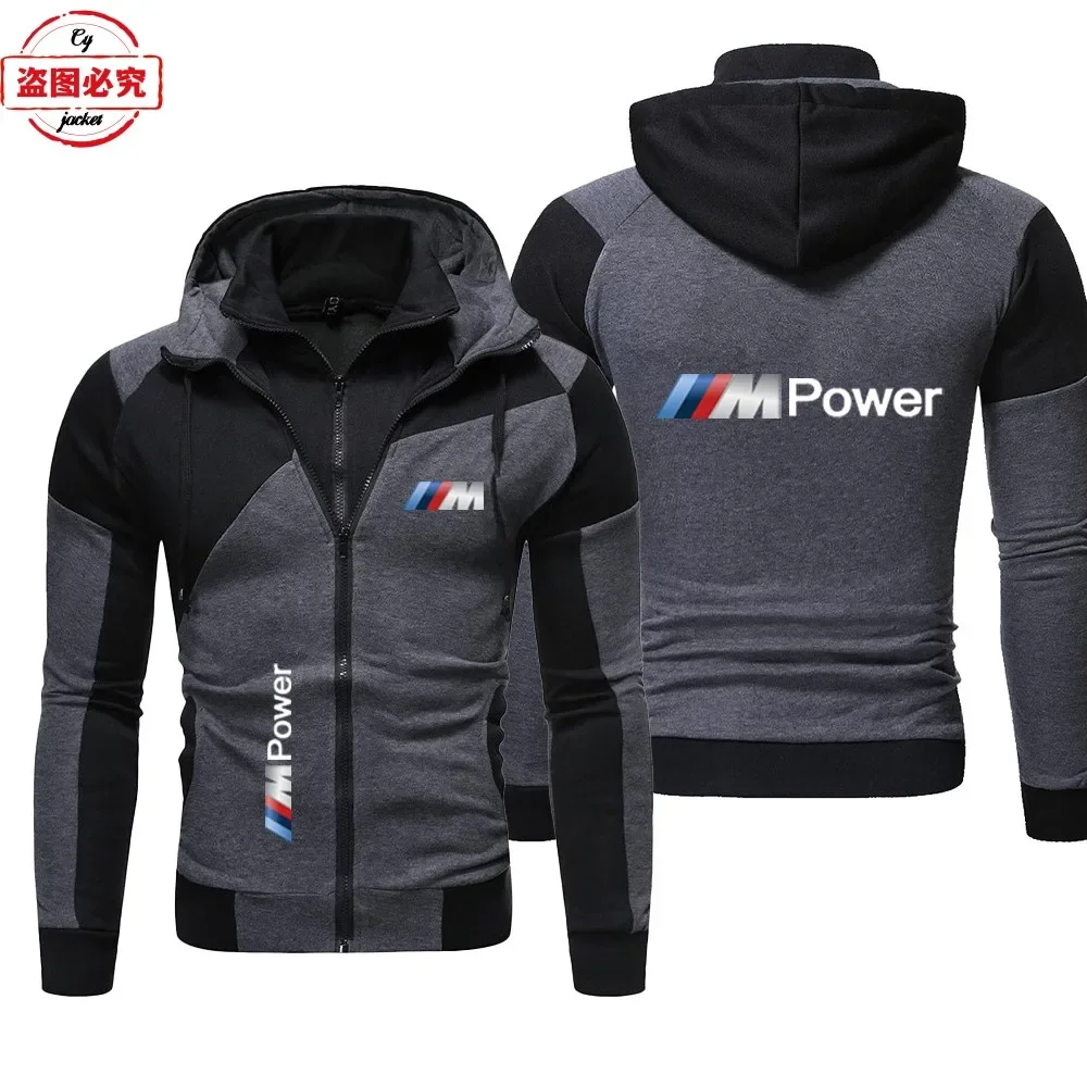 

BMW логотип мотоциклетная велосипедная трикотажная куртка мужской топ толстовка BMW M-Power логотип автомобиля печать гоночный костюм командная рабочая одежда