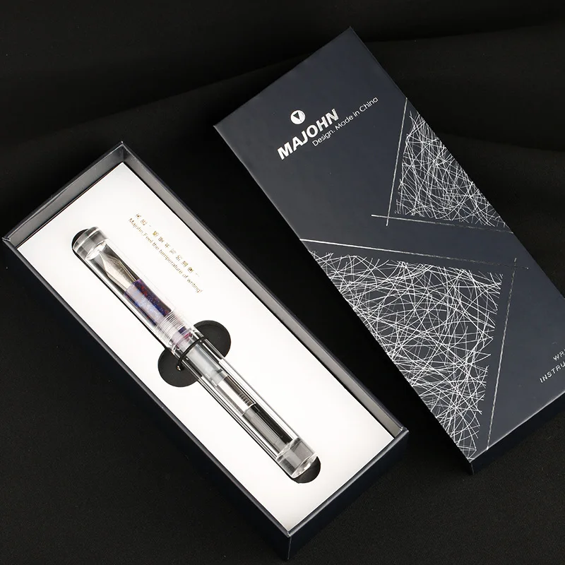 

Transparent Large-capacity Pen Barrel Ink Storage Student Writing Practice Pen Three Kinds of Nib Optional