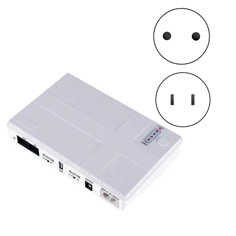 

1 шт. источник бесперебойного питания USB POE, резервный аккумулятор 10400 мАч для Wi-Fi маршрутизатора CCTV (вилка стандарта США)