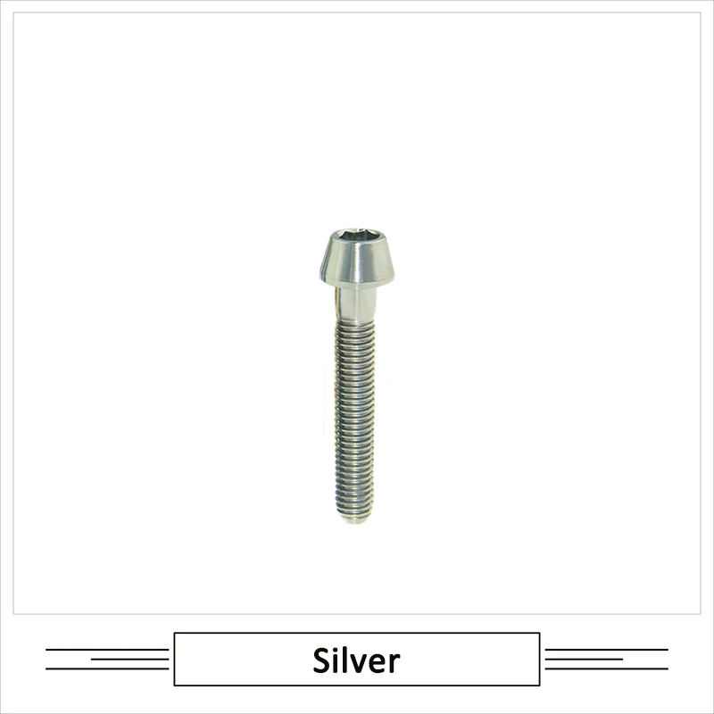 

1 шт. титановый болт M5 X 30 35 40 45 50 65 мм шестигранный ключ коническая головка болт для велосипеда стержень подседельный штырь велосипед запчасти GR5