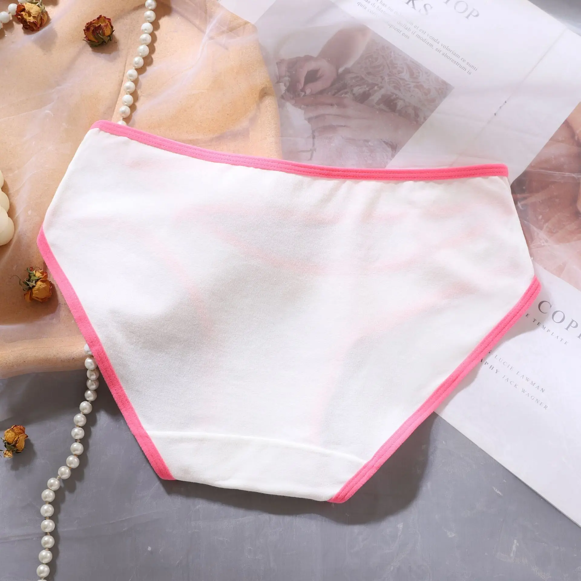 Цветное нижнее белье с надписью Барби для милой девушки аниме женские стринги