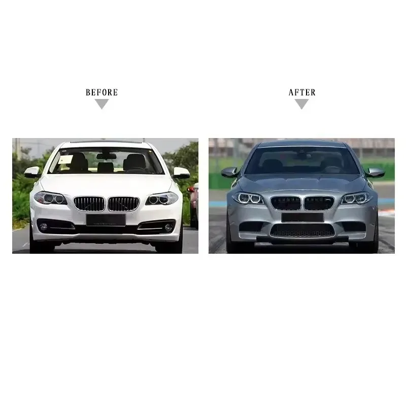 Фото Комплект обвеса F10 M5 для BMW 5 серии F10 2010-2017: боковые юбки, выхлопная труба и капот-крыло №5
