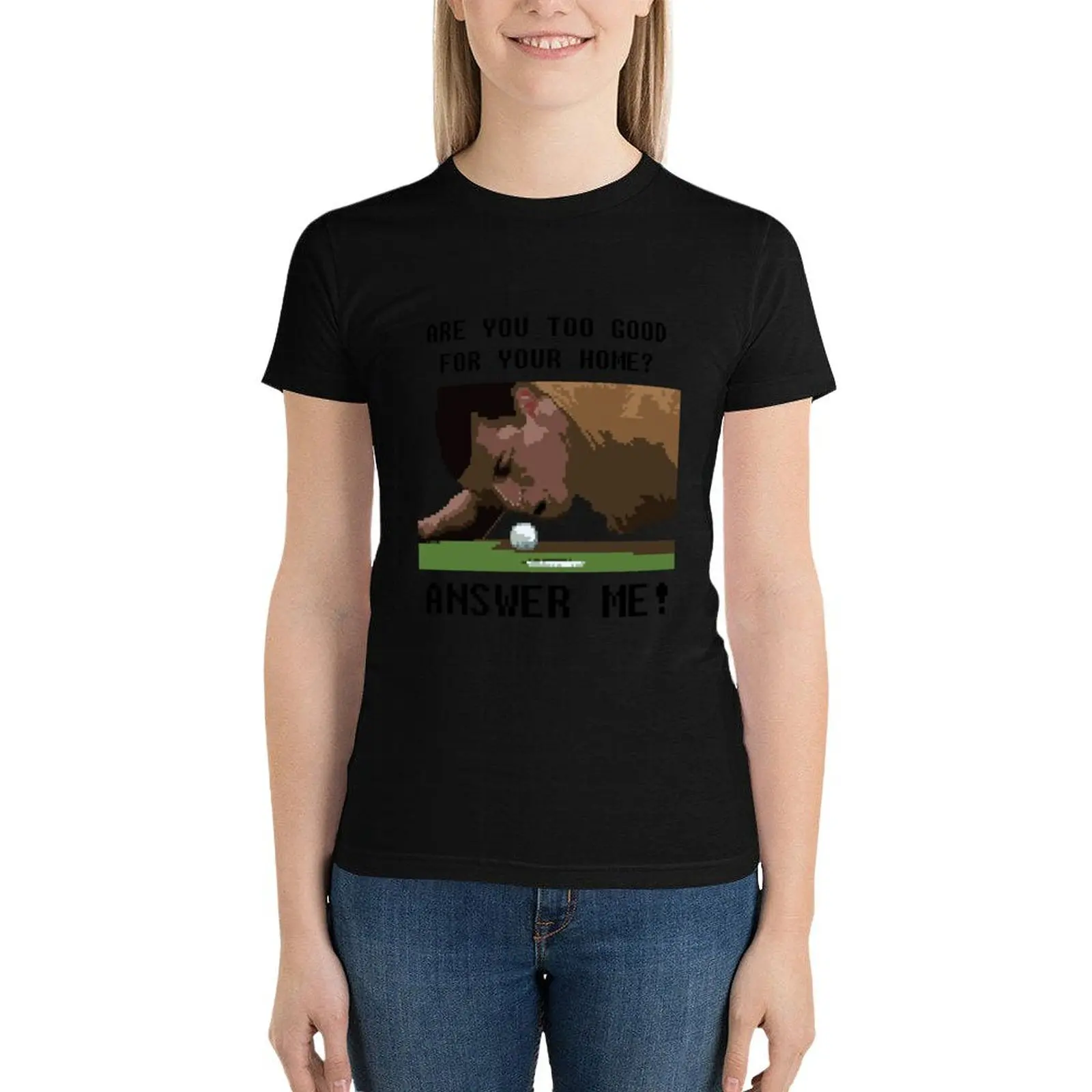 Футболка Happy Gilmore 8 bit style одежда хиппи аниме графические футболки для женщин