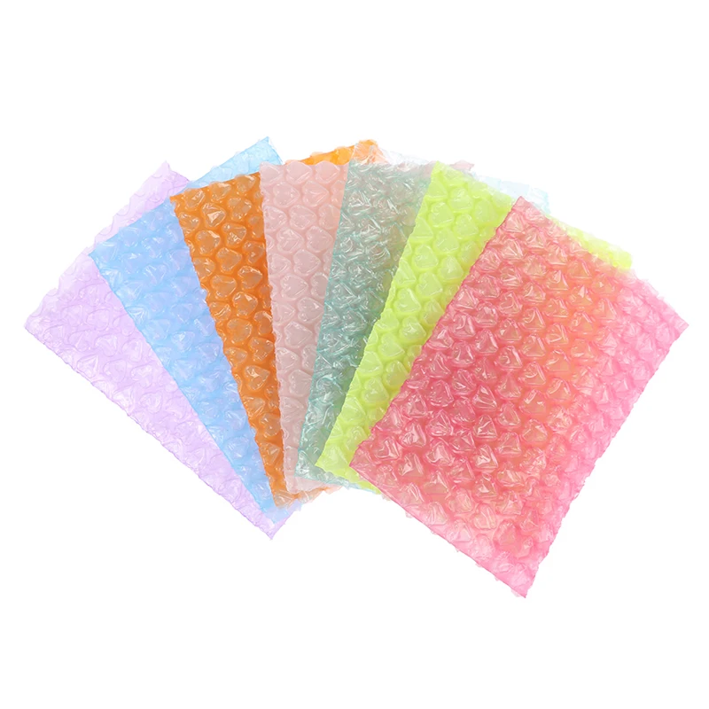 

10Pc 15*10cm Pink Love Heart-shape Bubble Roll Wrap Gifts Box Packing Foam Party Favors Filler Foam Wedding Love Boxes Decortion