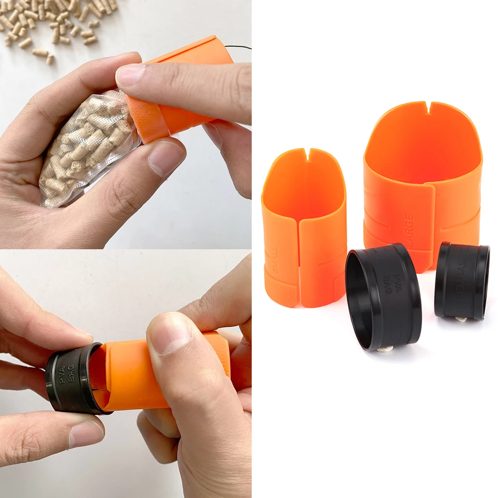 

1 шт. 7*8 см оранжевый пластиковый погрузчик для рыбалки на карпа, система ПВА-пакетов для грубого метода, фидер, приспособление для волос, сна...