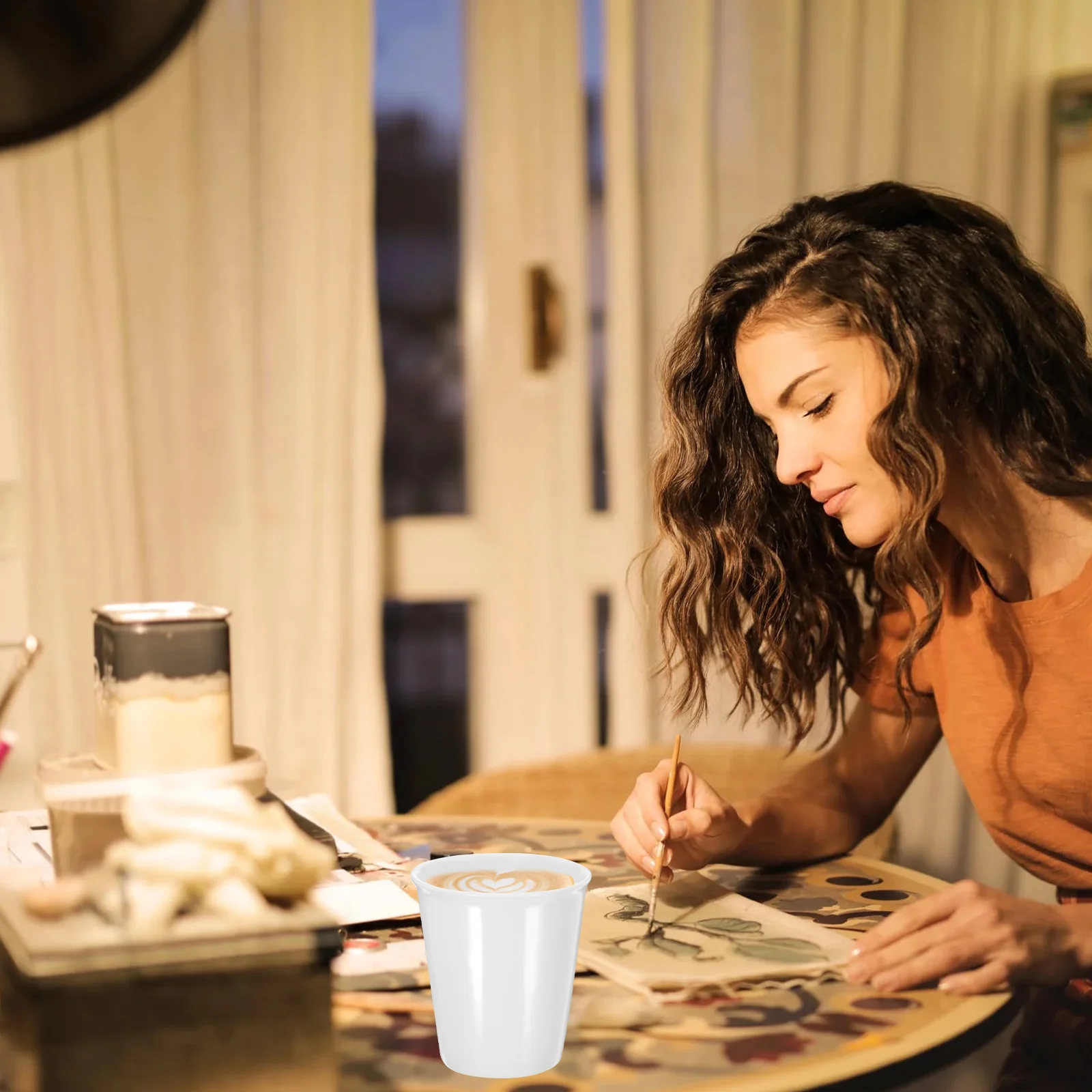 

Ceramic Drinking Mug Vintage Coffee 180ml Cups Tiny Water Beverage Mugs Small Tea