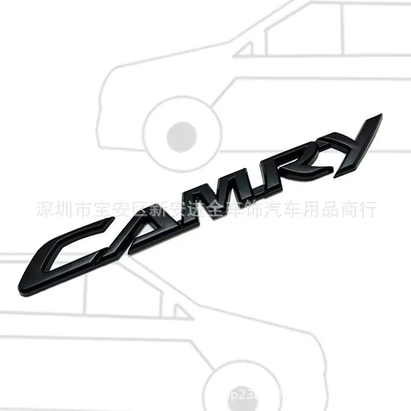

1 шт., Camry 3D буквенный логотип, наклейки на задний багажник автомобиля, эмблема, значок, наклейки, Стайлинг, автоаксессуары, подходят для Camry 06-16
