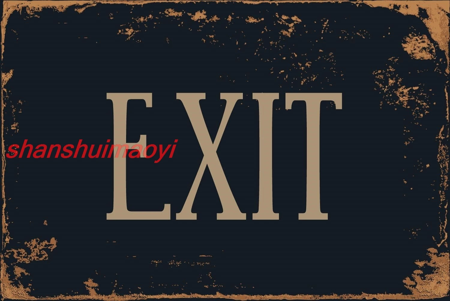 Металлическая наклейка Пират Выход 8x12 дюймов