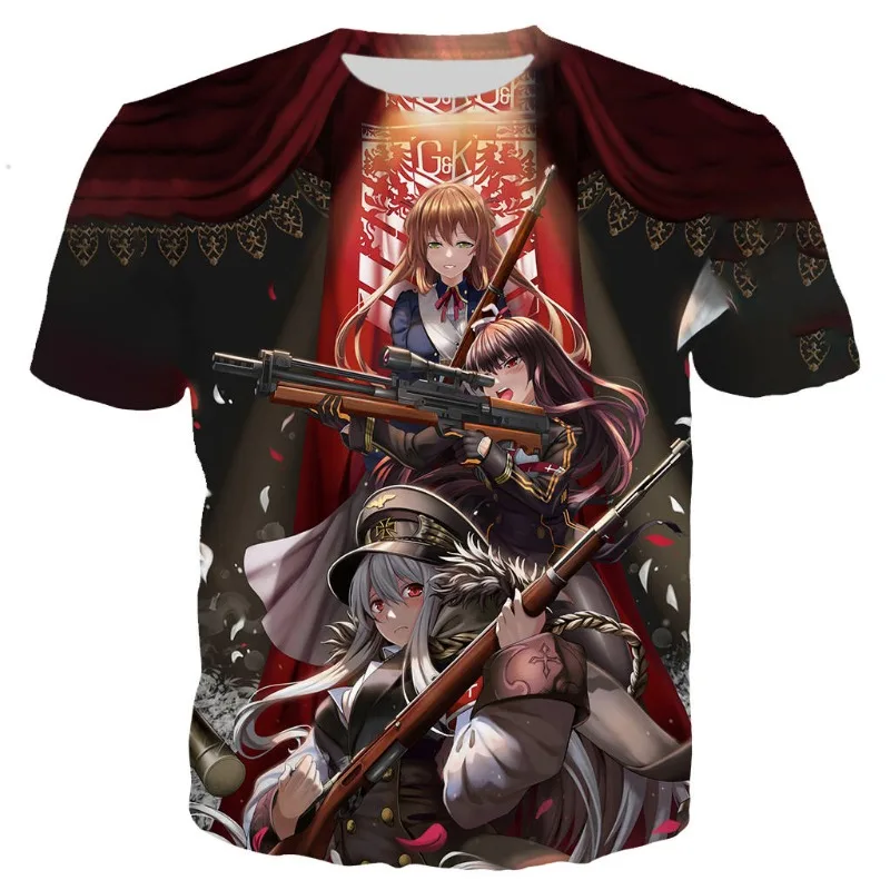 

Anime Girl Frontline 3D Printed T-shirts New 2023 Men Women Short Sleeve Harajuku Style T Shirt Streetwear Tops Oversized Tees