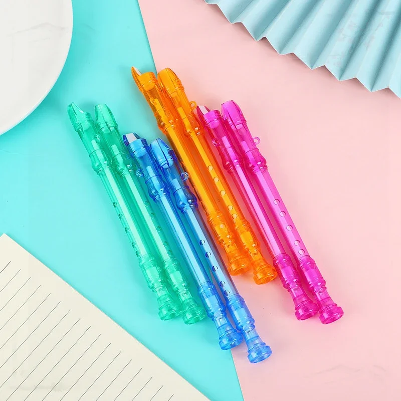 Фото 24 Pcs Transparent Stationery Set with Tasseled Flute and Gel Pens for School Supplies №5