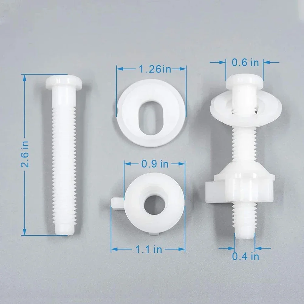 Высокое качество новые болты для сиденья унитаза простая установка гайки