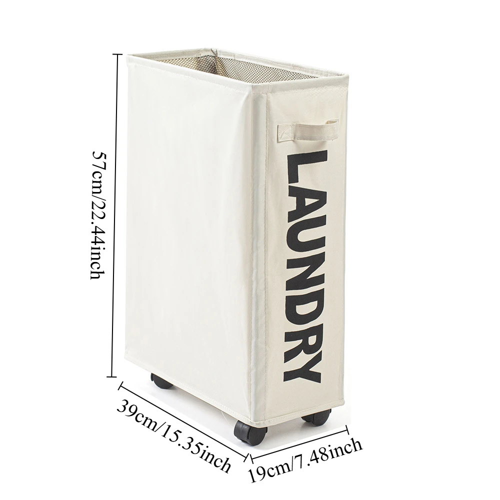 Корзина для белья с колесами большая вместительная корзина хранения коврика